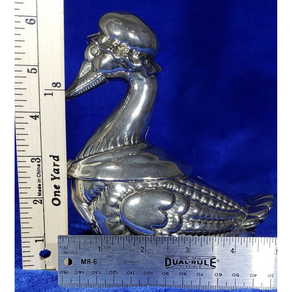 Vintage Godinger Mother Goose Metal Silver Plated Coin Savings Bank - Picture 12 of 12